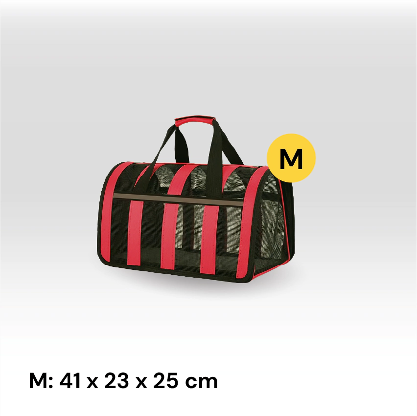 Bolso Transportador talle M Beepaw para Perro y Gato (ROJO) 