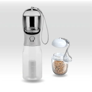 Botella Dispensadora Agua, Comida y Bolsas Beepaw Gato y Perro