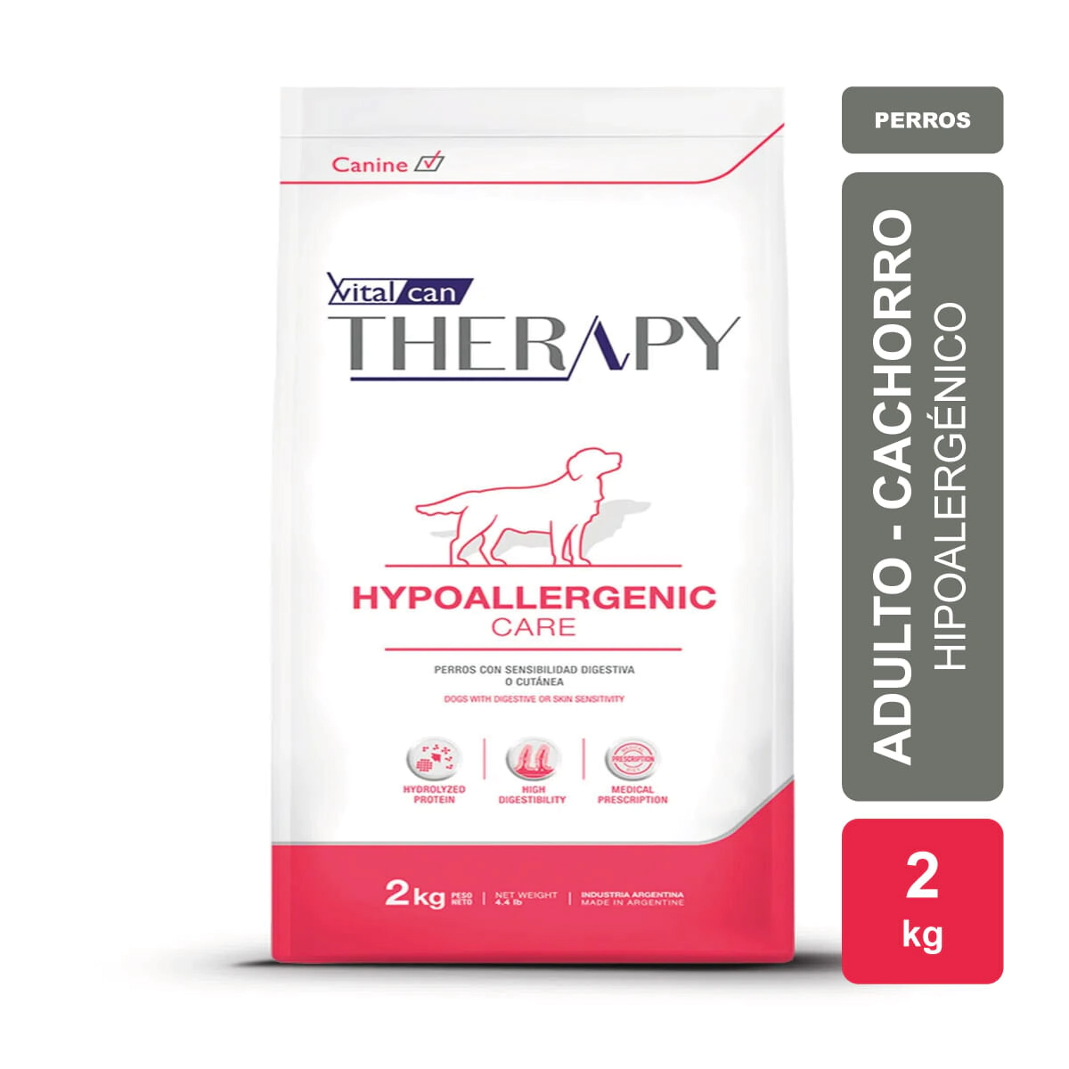 Alimento VitalCan Therapy Canine Hypoallergenic Care x 2kg