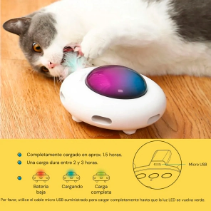 Juguete Gatos Interactivo Beepaw Ovn-e - Blanco
