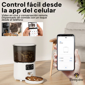 Dispensador Automatico Beepaw con Camara 4 Litros BLANCO (FOOD-E)