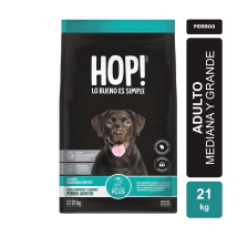 Alimento Hop! Perro Adulto Raza Med y Grande x 21 Kg