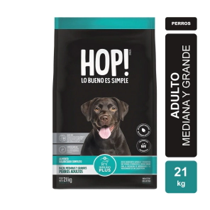 Alimento Hop! Perro Adulto Raza Med y Grande x 21 Kg
