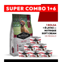 PROMOCI�N Alimento VitalCan Nutrique Perro Cachorro Raza Grande x 15kg + 6 LATAS NUTRIQUE SOFT CREAM DE REGALO