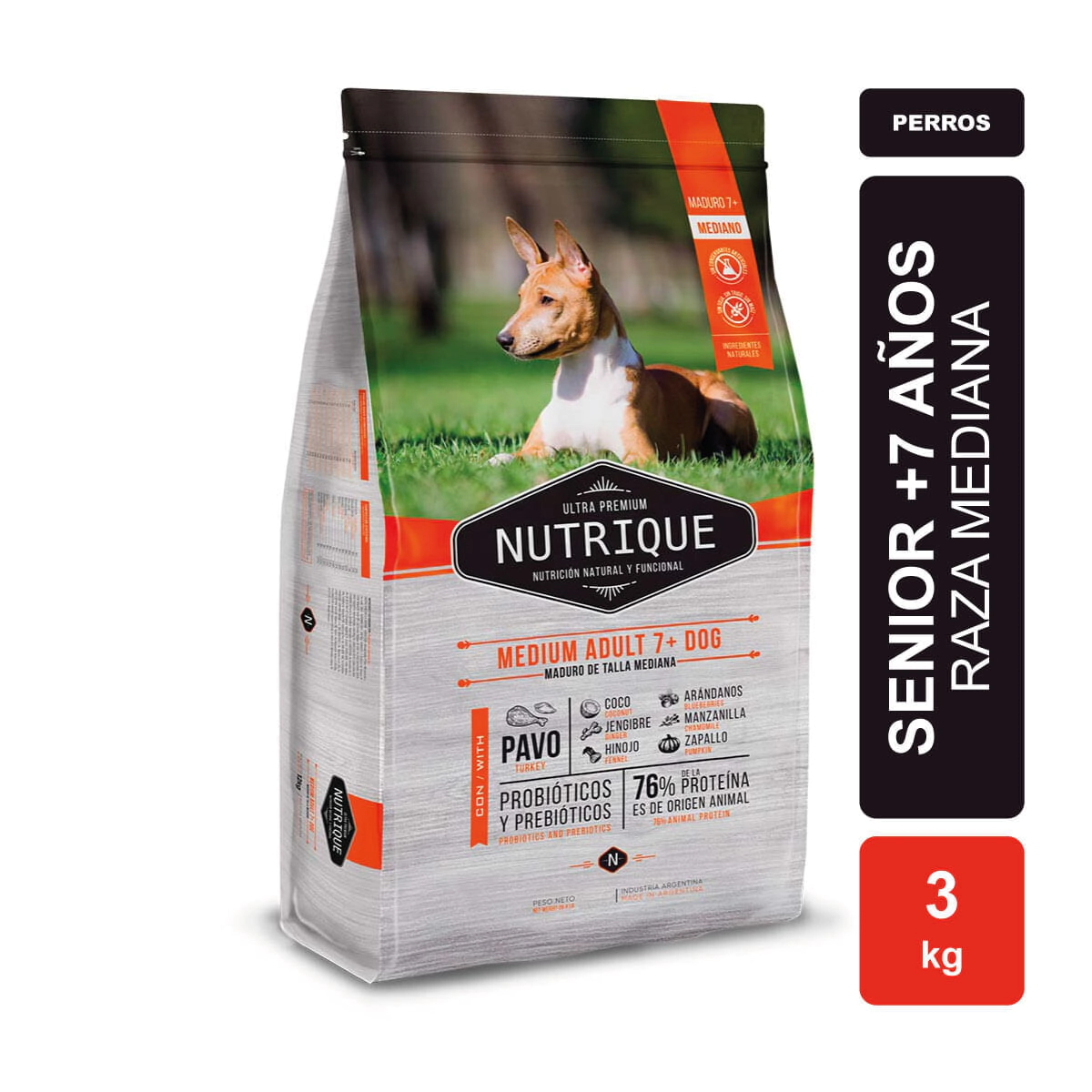 Alimento VitalCan Nutrique Perro Adult 7+ Raza Mediana x 3kg