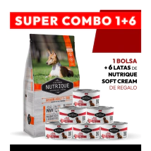 PROMOCI�N Alimento VitalCan Nutrique Perro Senior Adulto 7+ Raza Mediana x 3 kg + 6 LATAS NUTRIQUE SOFT CREAM DE REGALO