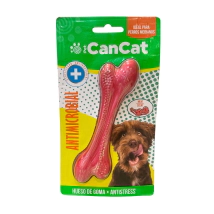 Juguete para Perro CanCat Antimicrobial Hueso Goma Carne 14cm