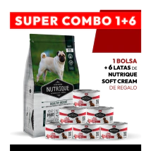 PROMOCI�N Alimento Vitalcan Nutrique Perro Adulto Healthy Weight x 3kg + 6 LATAS NUTRIQUE SOFT CREAM DE REGALO
