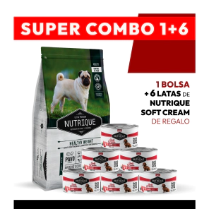 PROMOCI&Oacute;N Alimento VitalCan Nutrique Perro Adulto Healthy Weight x 15kg + 6 LATAS NUTRIQUE SOFT CREAM DE REGALO