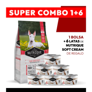 PROMOCI&Oacute;N Alimento VitalCan Nutrique Perro Adulto Skin Sensitivity x 3kg + 6 LATAS NUTRIQUE SOFT CREAM DE REGALO