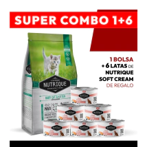 PROMOCI�N Alimento VitalCan Nutrique Gato Cachorro x 2kg + 6 LATAS NUTRIQUE SOFT CREAM DE REGALO