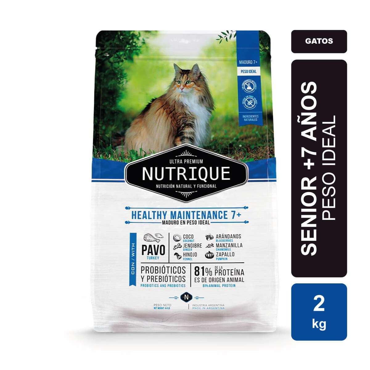 Alimento VitalCan Nutrique Gato Adulto Healthy Maint 7+ x 2kg 