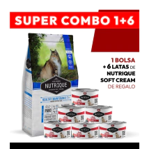 PROMOCI�N Alimento VitalCan Nutrique Gato Senior Adulto Healthy Maintenance 7+ x 7,5 kg + 6 LATAS NUTRIQUE SOFT CREAM DE REGALO