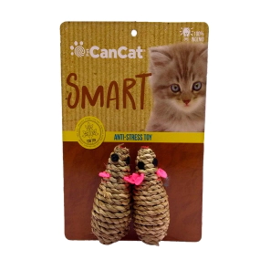 Juguete para Gato CanCat D&uacute;o Rat&oacute;n Hilo 7cm