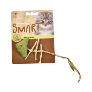 Juguete para Gato CanCat Peluche Esqueleto con Pluma