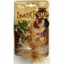 Juguete Gato Mariposa con Plumas Cancat