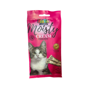 Golosina Moisty Cream Gato Pescado Sachet x 5 unidades