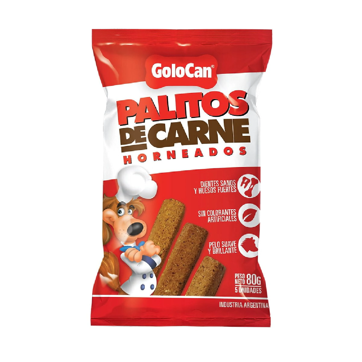 Golosina Golocan Palito sabor Carne x 80gr