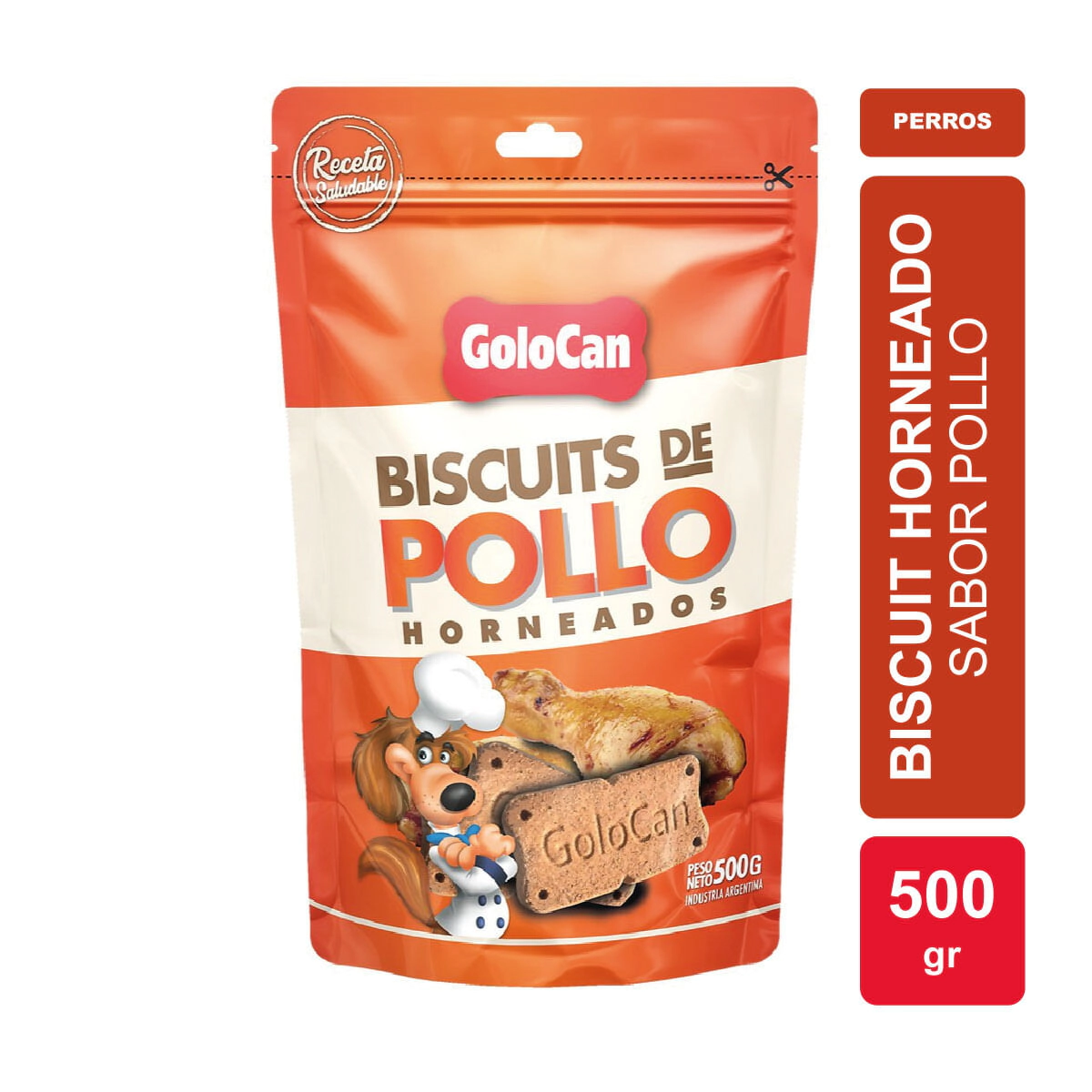 Golosina Golocan Biscuit sabor Pollo Doy Pack x 500gr