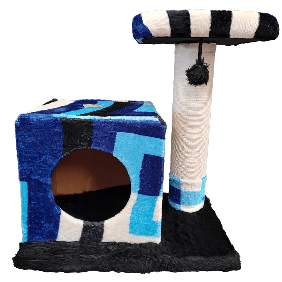 Rascador para Gatos Jack & Guada Modelo Guada con cubo y poste