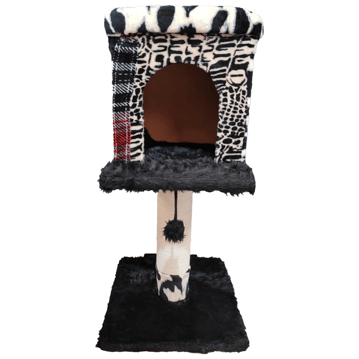 Rascador para Gatos Jack & Guada Modelo Demostenes con cubo arriba