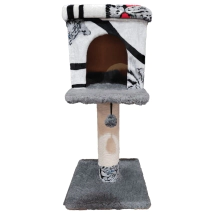 Rascador para Gatos Jack & Guada Modelo Demostenes con cubo arriba