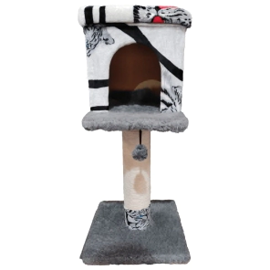 Rascador para Gatos Jack & Guada Modelo Demostenes con cubo arriba