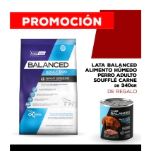 Alimento VitalCan Balanced Perro Adulto Raza Gigante x 20kg + Balanced Souffl� Perro Adulto Sabor Pollo Lata x 340gr DE REGALO