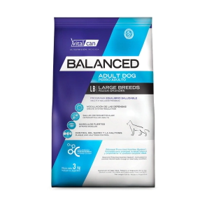 Alimento VitalCan Balanced Perro Adulto Raza Grande x 3kg + Balanced Souffl� Perro Adulto Sabor Carne Lata x 85gr DE REGALO