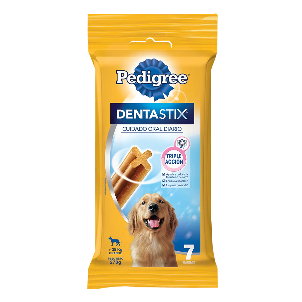 Golosina Pedigree Dentastix Razas Grandes x 7 unidades 270grs      