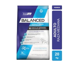 Alimento VitalCan Balanced Perro Adulto Raza Mediana x 20kg + Balanced Souffl� Perro Adulto Sabor Pollo Lata x 340gr DE REGALO