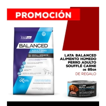 Alimento VitalCan Balanced Perro Adulto Raza Peque�a x 3kg + Balanced Souffl� Perro Adulto Sabor Carne Lata x 85gr DE REGALO