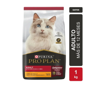 Alimento Purina Pro Plan Gato Adulto x 1kg + VASO MEDIDOR PRO PLAN DE REGALO