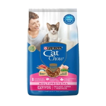 Alimento Purina Cat Chow Gatitos sabor Pescado, Carne y Vegetales x 15kg