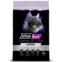 Piedra Arena Sanitaria Aglomerante Lavanda Vital Fun x 6 kg.