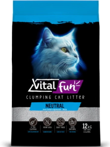 Piedra Arena Sanitaria Aglomerante Neutral Vital Fun x 12kg.