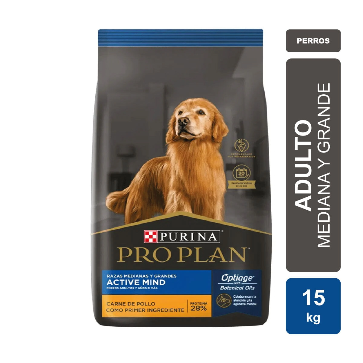 Alimento Purina Pro Plan Perro Adulto Active Mind Senior Raza Mediana y Grande x 15kg
