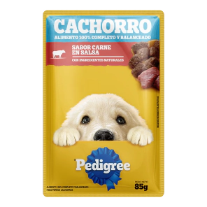 Alimento H&uacute;medo Perro Cachorro Pedigree sabor Carne Pouch x 100 Gr      