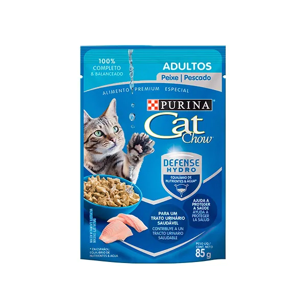 Alimento H�medo Gato Cat Chow Gato Adulto sabor Pescado x 85gr