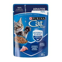 Alimento H&uacute;medo Gato Cat Chow Adultos sabor Pollo&nbsp;pouch x 85gr      
