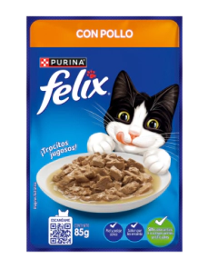 Pouch Felix Sensaciones Pollo en Salsa Pouch x 85 gr      