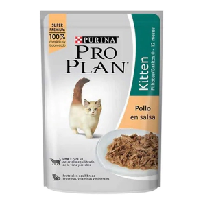 Alimento H&uacute;medo Pro Plan Gato Cachorro x 85gr      