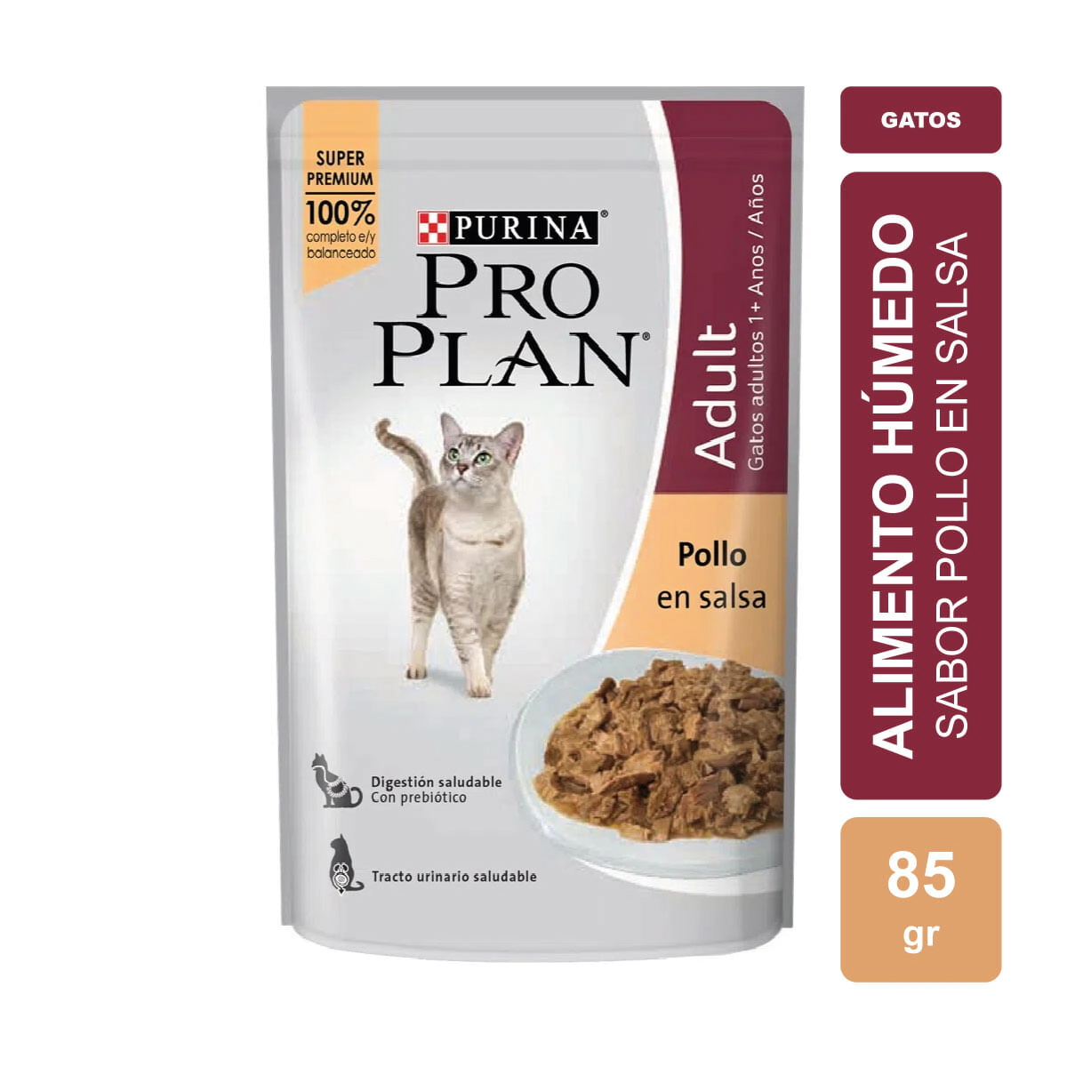 Alimento Purina Pro Plan Gato Adulto sabor Pollo x 85gr