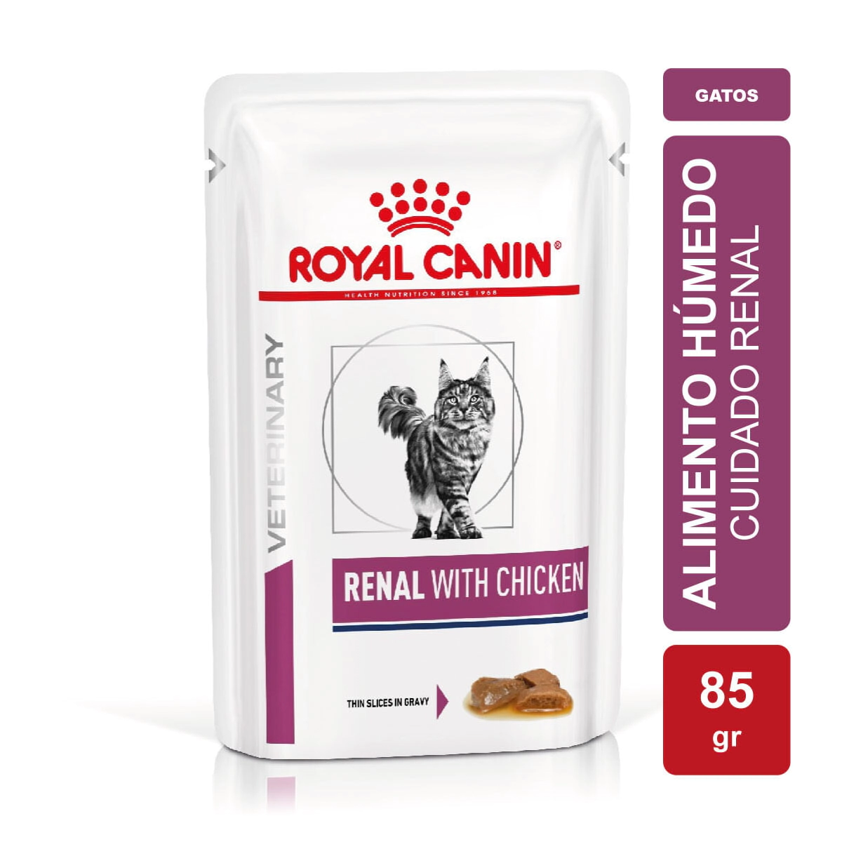 Alimento Royal Canin Gato Renal Pouch x 85gr