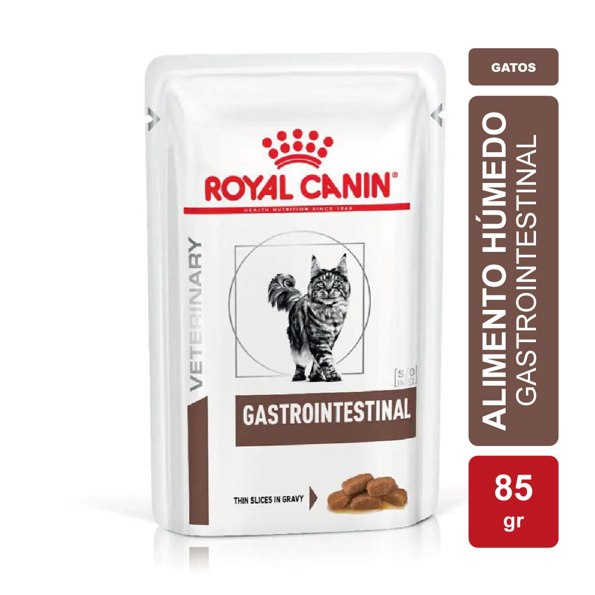 Alimento Royal Canin Gato Gastrointestinal Pouch x 85gr