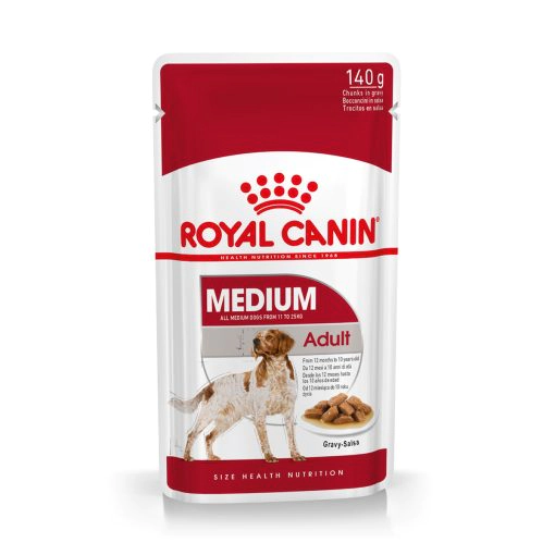 Alimento H�medo Royal Canin Perro Medium Adulto pouch x 140 gr      