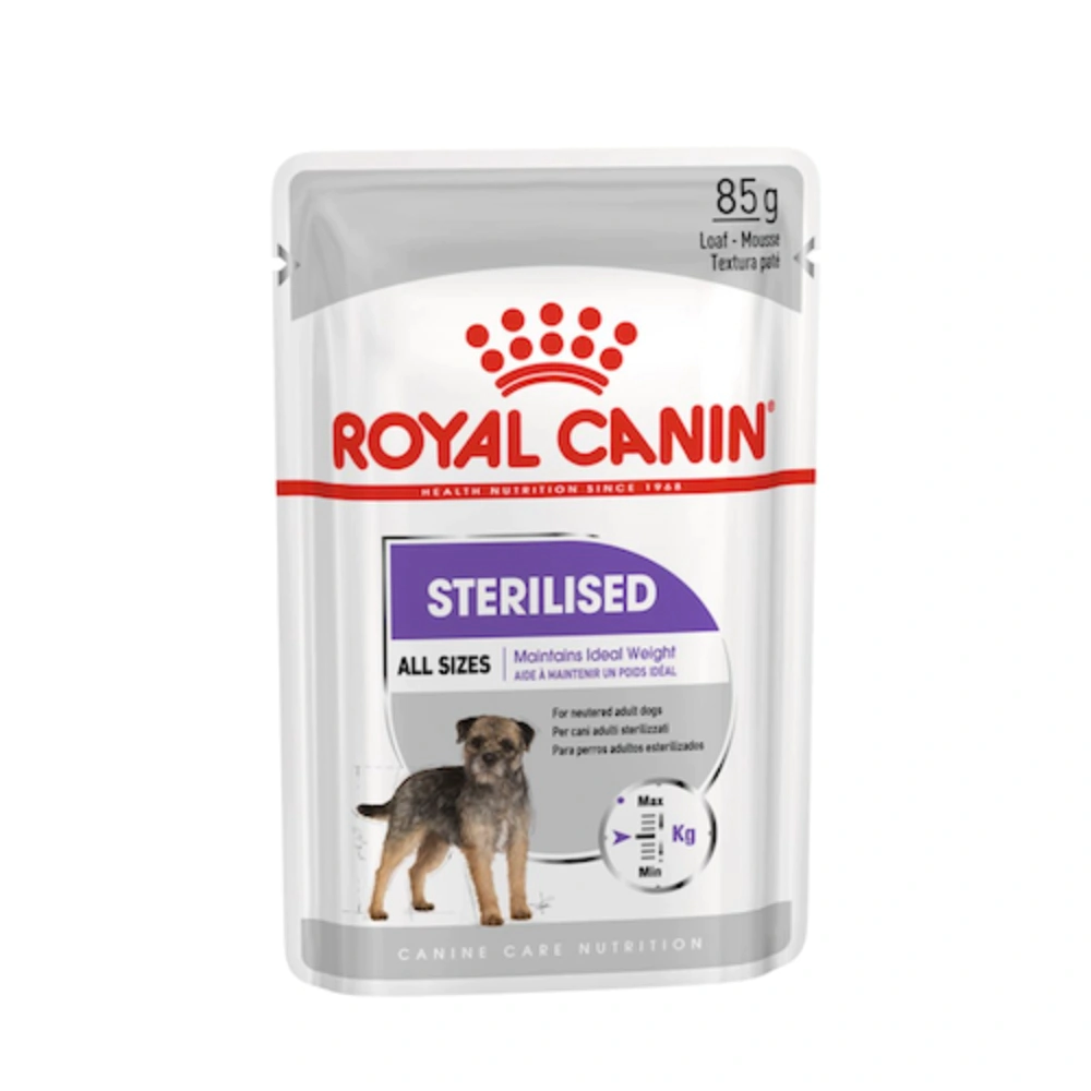 Alimento H�medo Royal Canin Perro Sterilised Pouch x 85gr      
