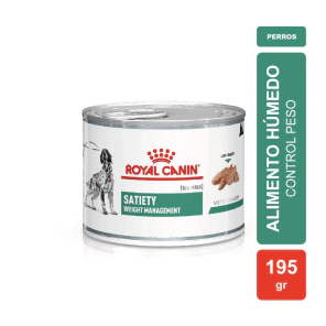 Alimento H&uacute;medo Royal Canin Satiety Lata x 195gr      