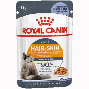 Alimento H&uacute;medo Royal Canin Gato EX Intense Beauty / Hair & Skin Care Pouch x 85gr