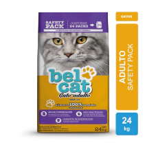 Alimento Belcat Gato Adulto Safety Pack x 24 kg